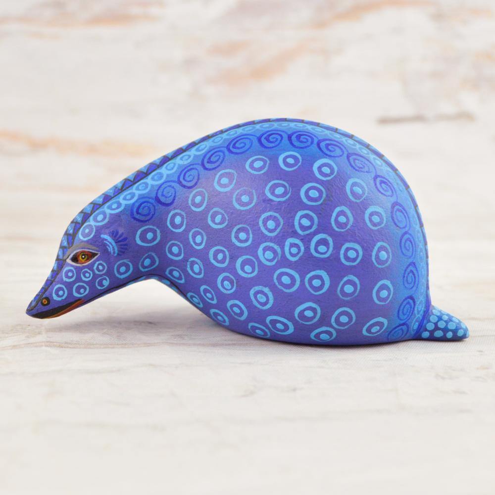 Alebrije Oaxacan Wood Carving Hedgehog- Magia Mexica
