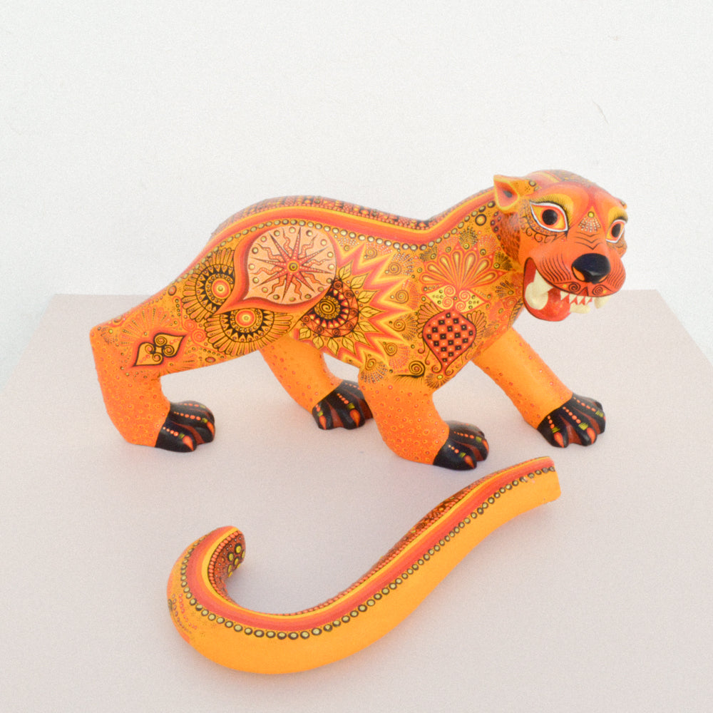 Jaguar Alebrije Oaxacan Wood Carving - magiamexica.com