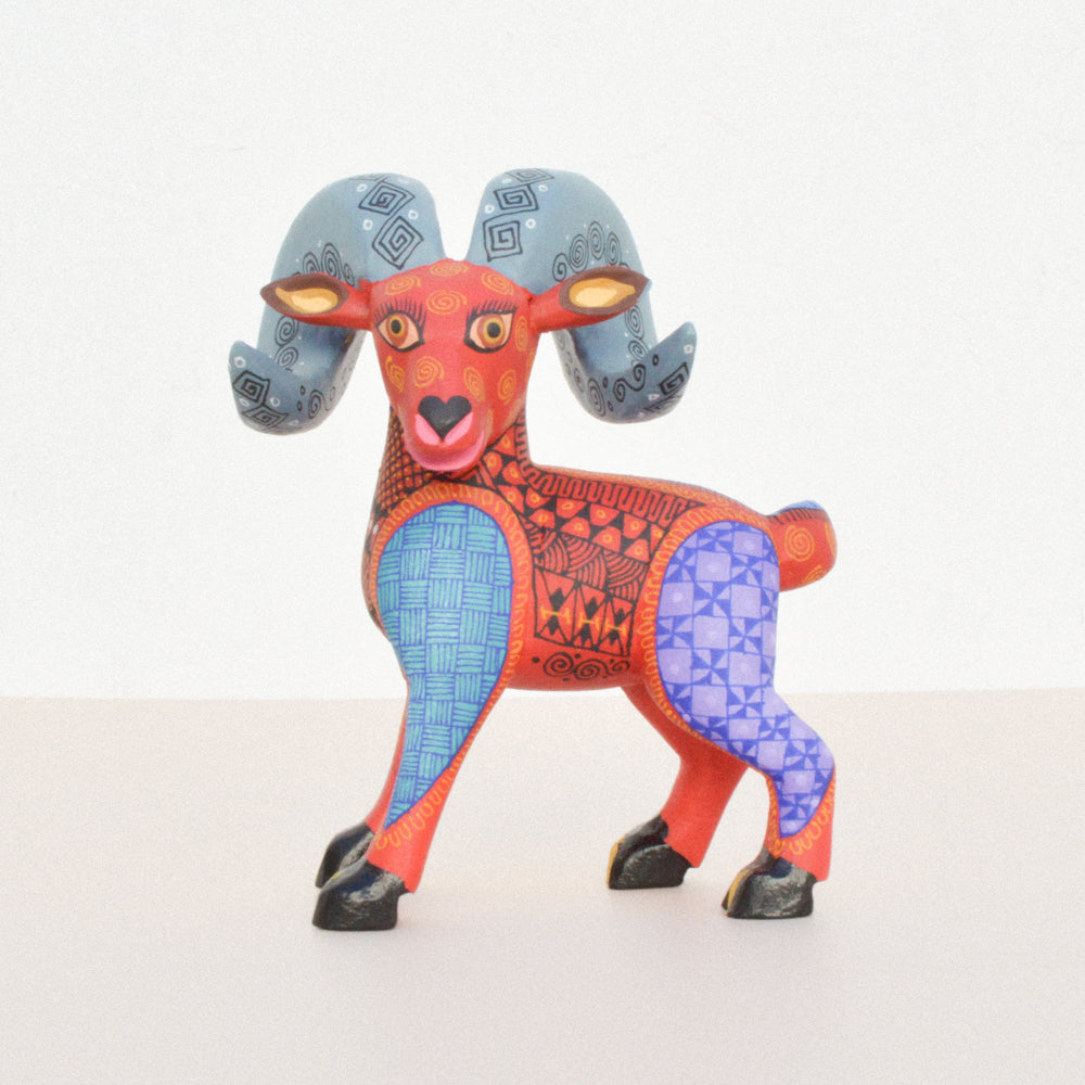 Sheep Alebrije Oaxacan Wood Carving - magiamexica.com