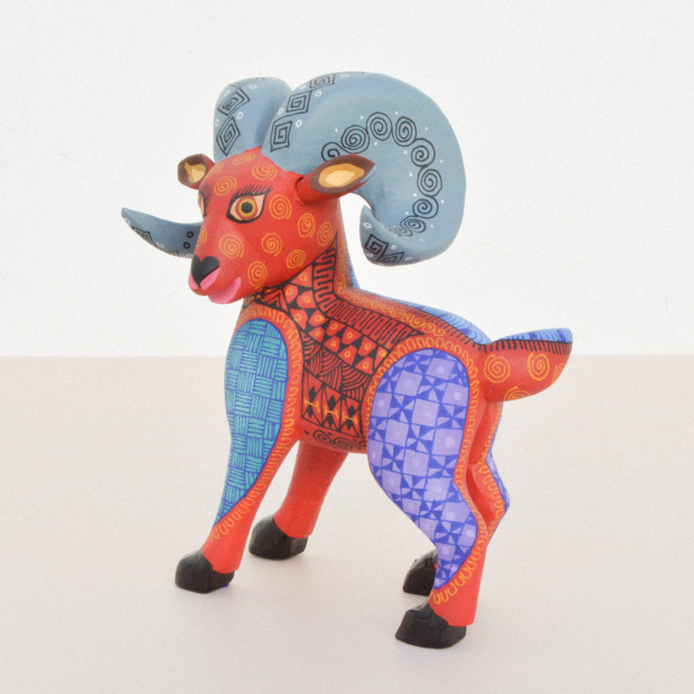 Sheep Alebrije Oaxacan Wood Carving - magiamexica.com