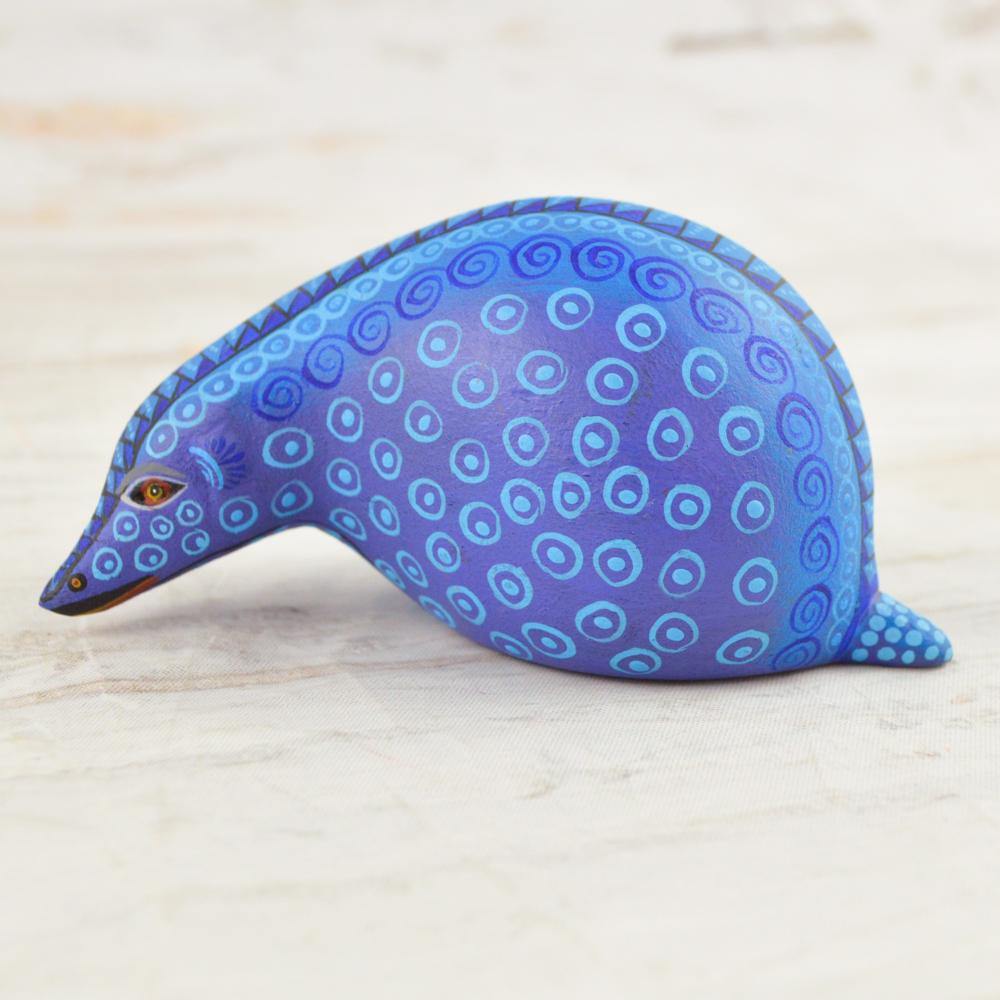 Alebrije Oaxacan Wood Carving Hedgehog- Magia Mexica