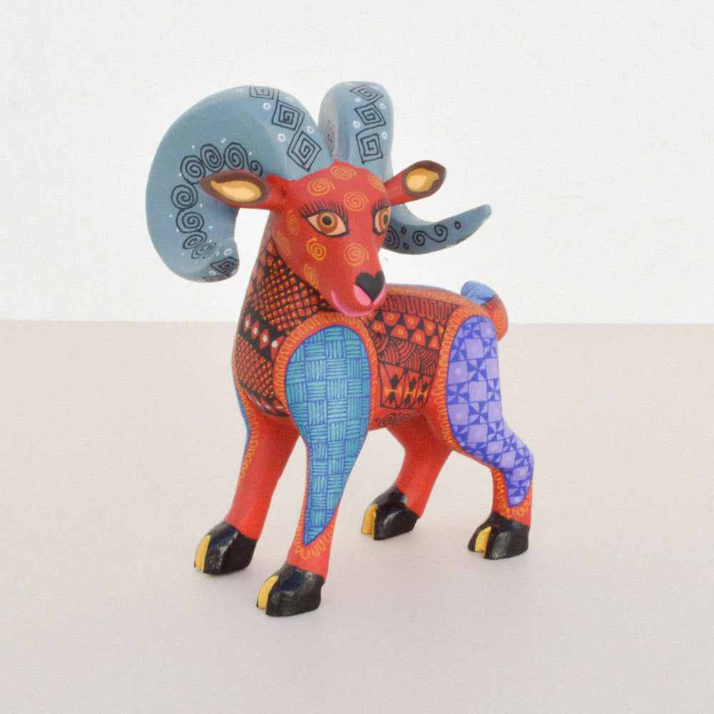 Sheep Alebrije Oaxacan Wood Carving - magiamexica.com