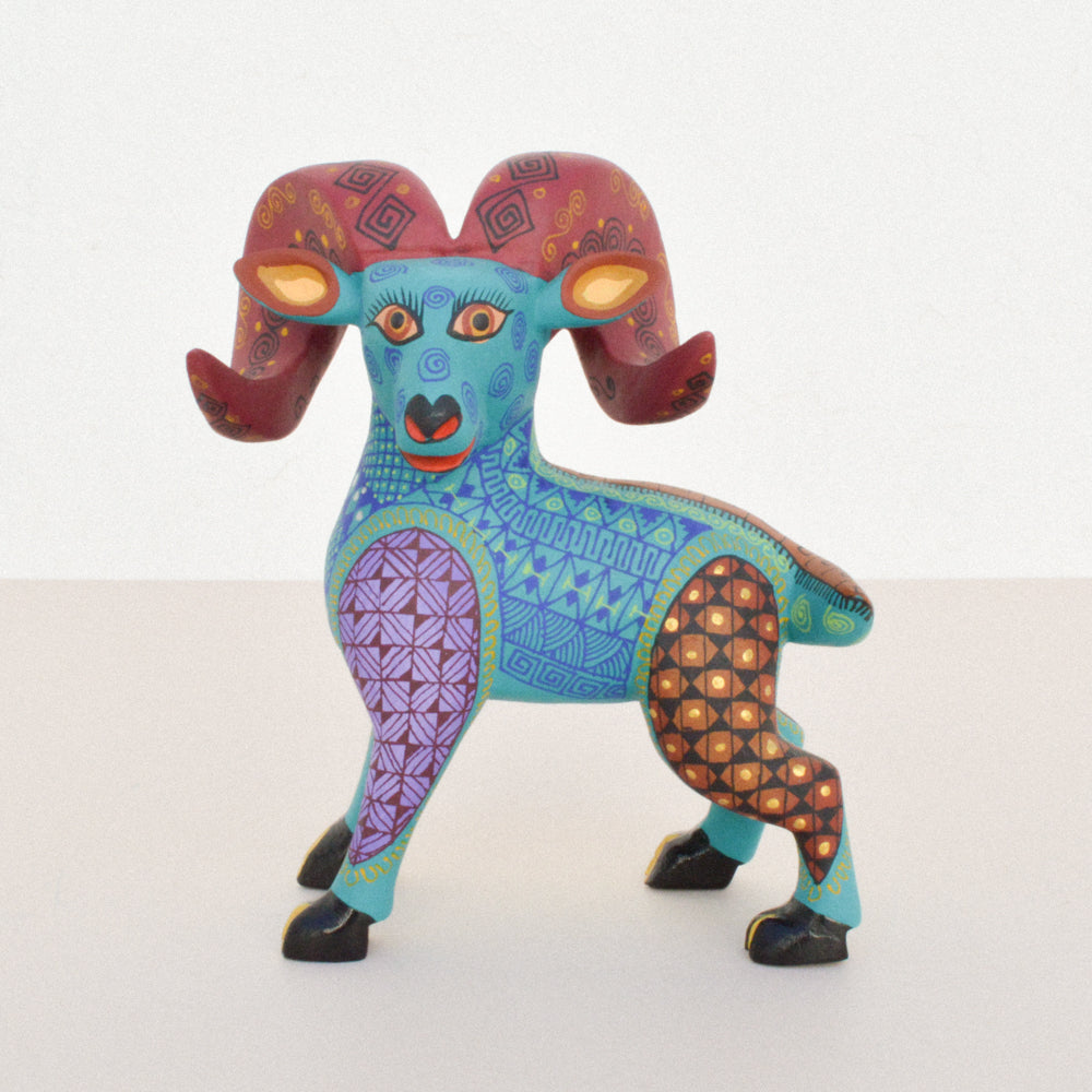 Sheep Alebrije Oaxacan Wood Carving - magiamexica.com