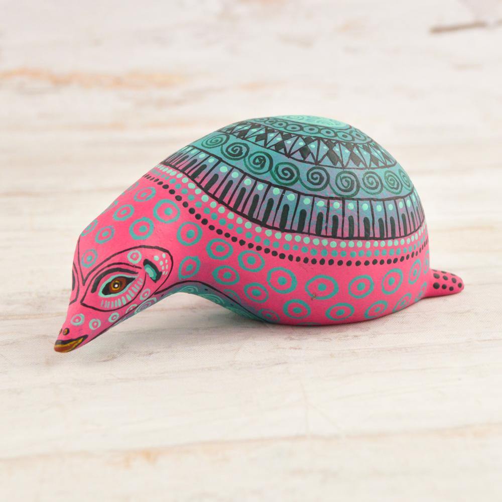 Alebrije Oaxacan Wood Carving Hedgehog- Magia Mexica