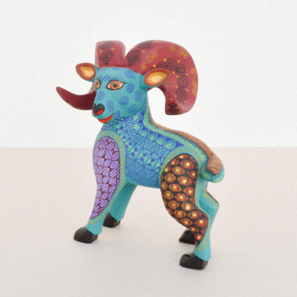 Sheep Alebrije Oaxacan Wood Carving - magiamexica.com