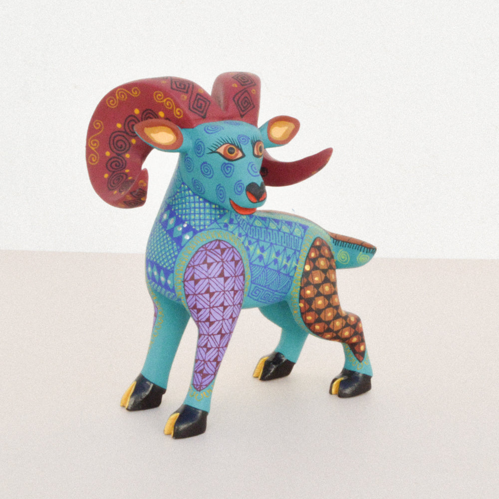 Sheep Alebrije Oaxacan Wood Carving - magiamexica.com