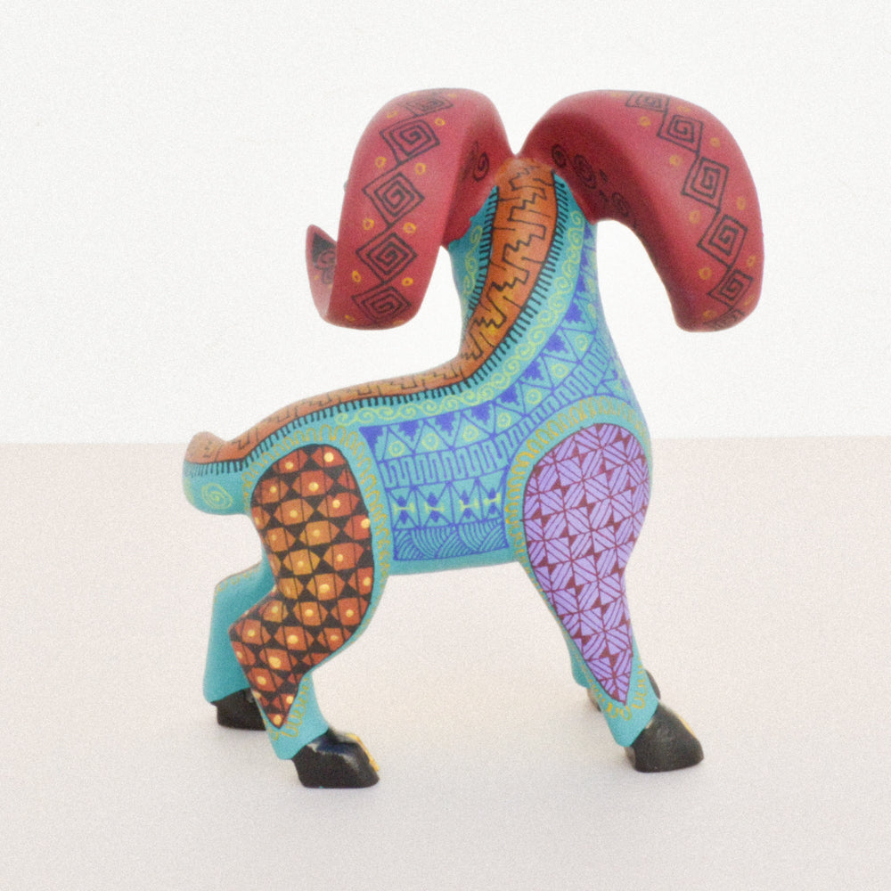 Sheep Alebrije Oaxacan Wood Carving - magiamexica.com