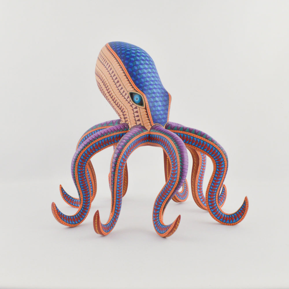 Octopus Alebrije Oaxacan Wood Carving - magiamexica.com