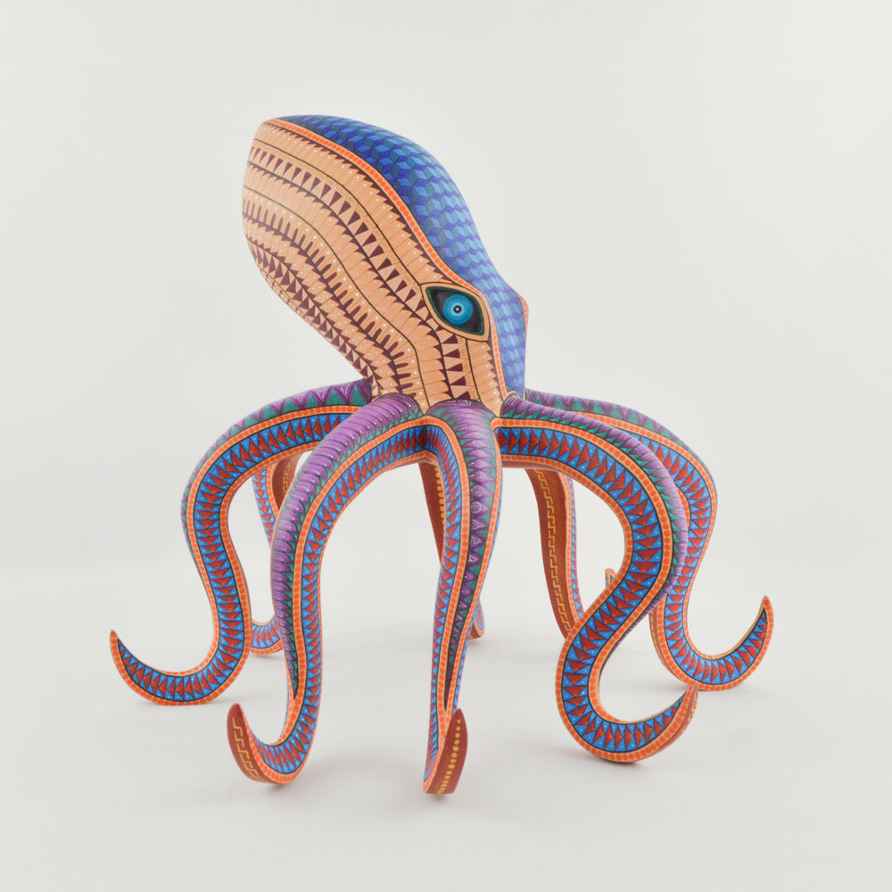 Octopus Alebrije Oaxacan Wood Carving - magiamexica.com
