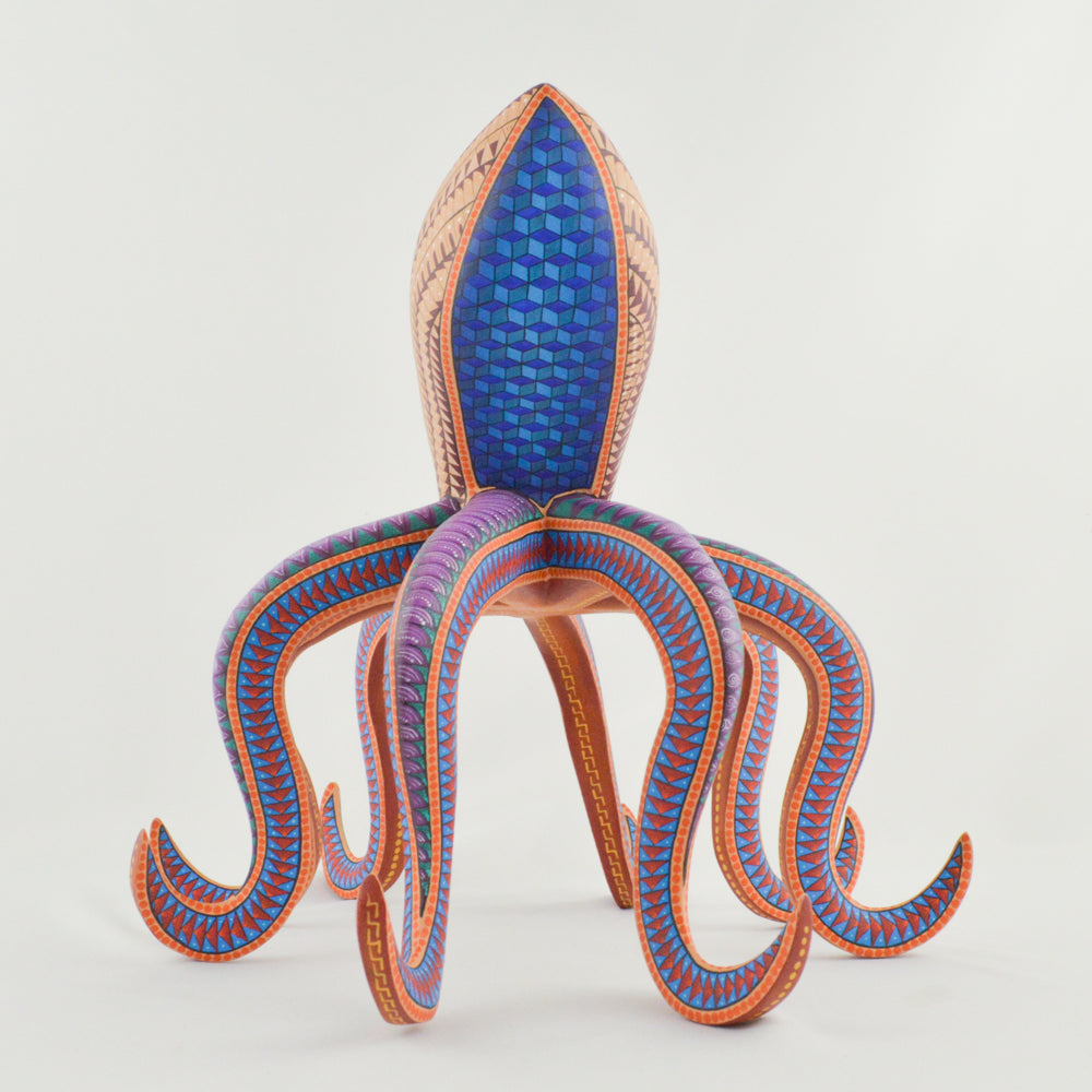 Octopus Alebrije Oaxacan Wood Carving - magiamexica.com