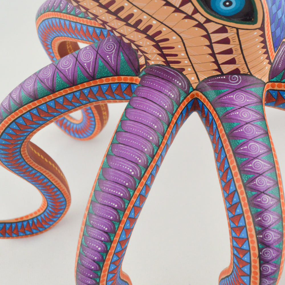 Octopus Alebrije Oaxacan Wood Carving - magiamexica.com
