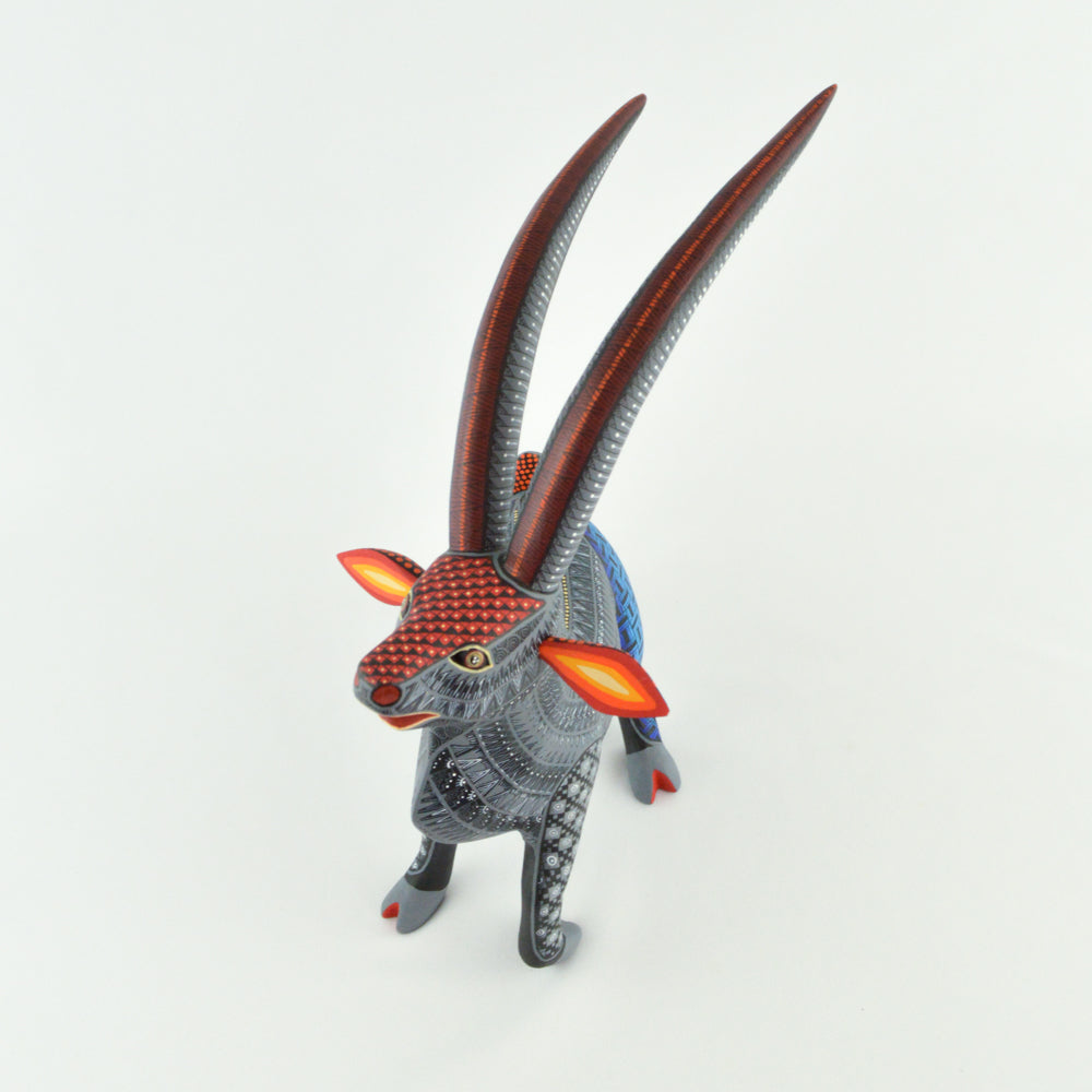 Gazelle Alebrije Oaxaca Wood Carving - magiamexica.com