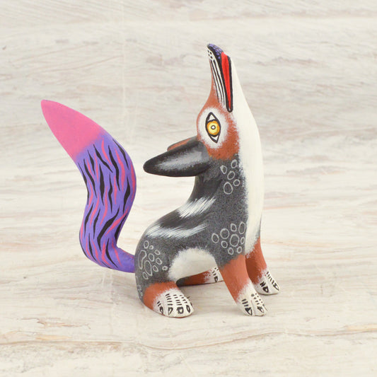 Coyote Alebrije Oaxacan Wood Carving - magiamexica.com