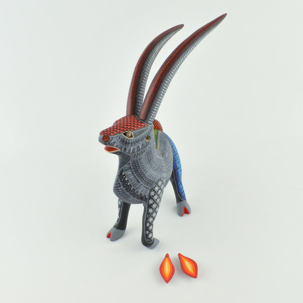 Gazelle Alebrije Oaxaca Wood Carving - magiamexica.com