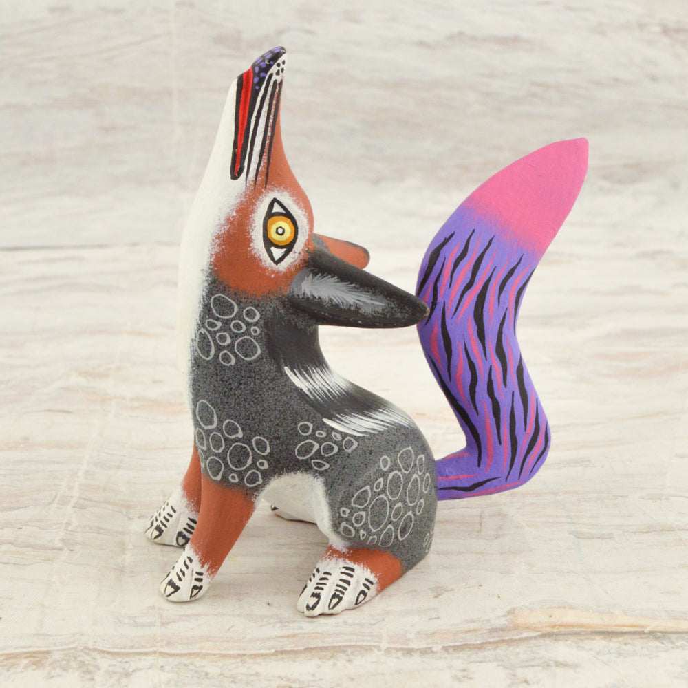 Coyote Alebrije Oaxacan Wood Carving - magiamexica.com