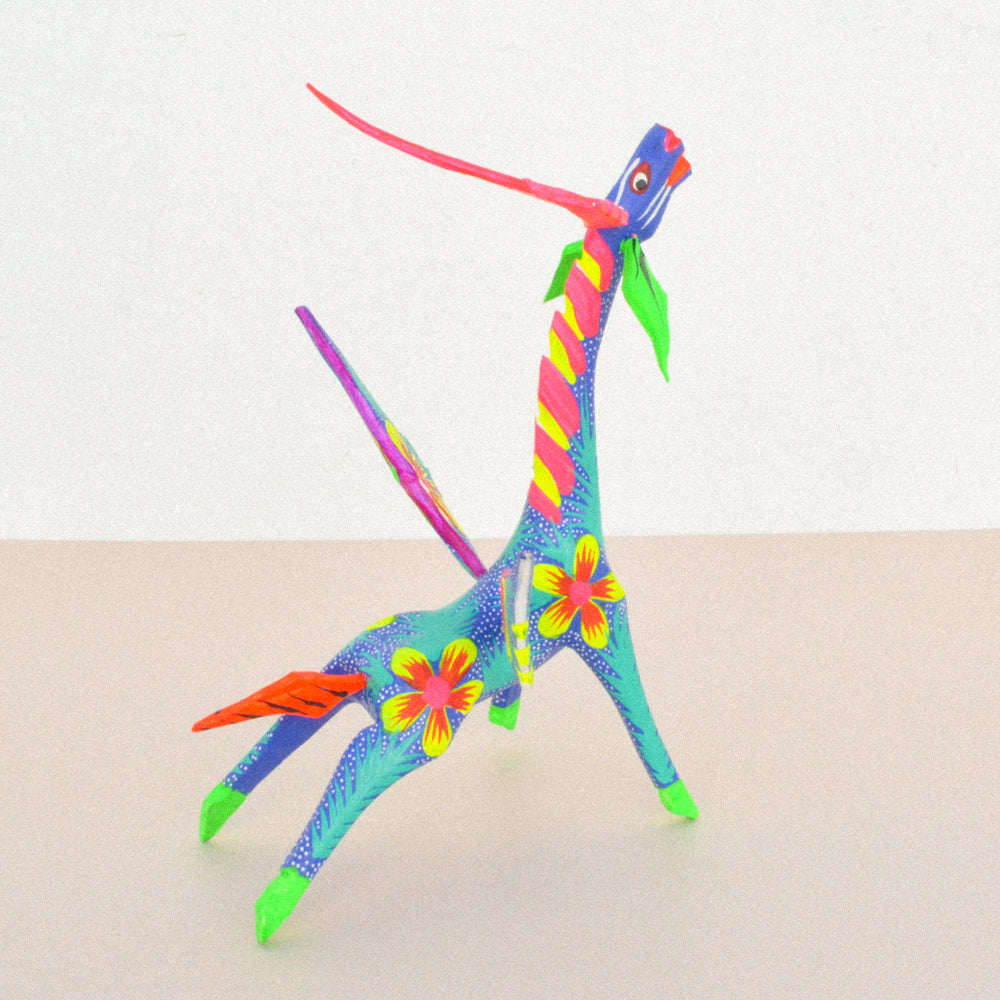 Giraffe Alebrije Oaxacan Wood Carving - magiamexica.com