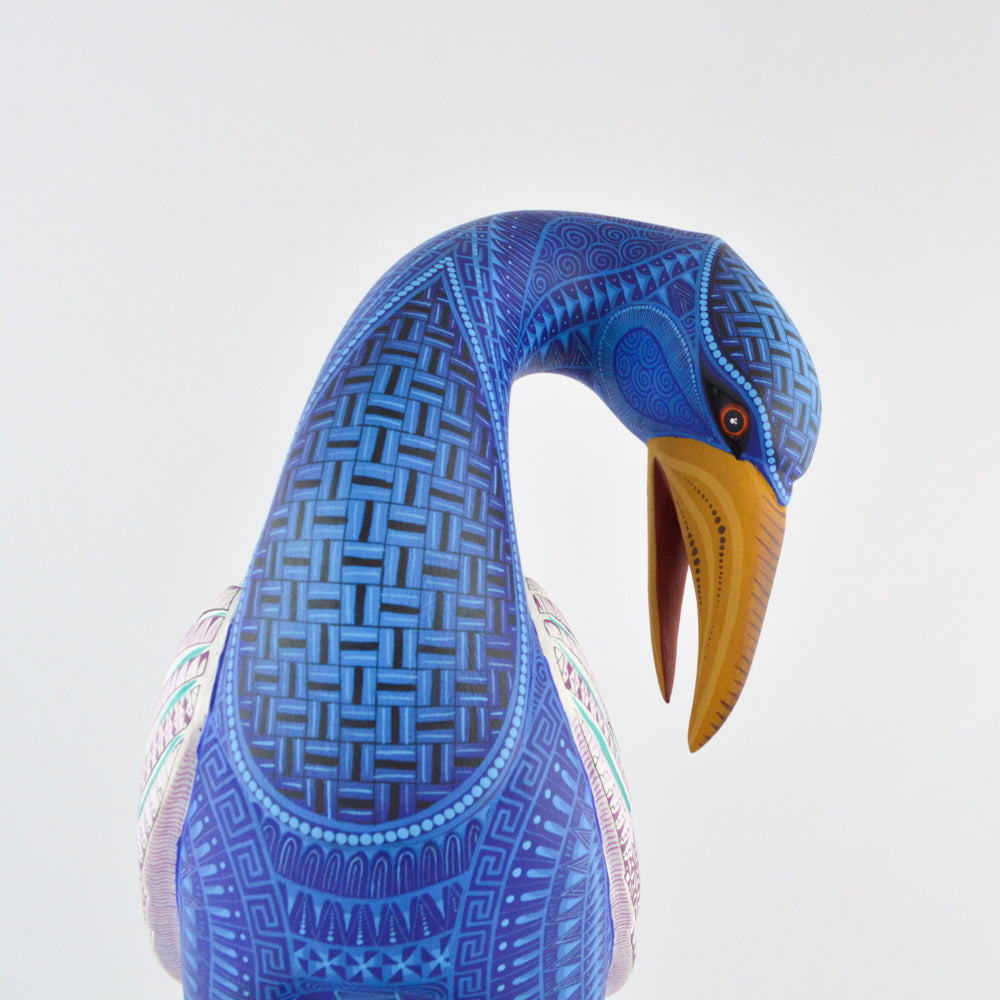 Heron Alebrije Oaxaca Wood Carving - magiamexica.com