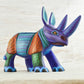 Rhino Alebrije Oaxacan Wood Carving - Alebrije Huichol Mexican Folk art magiamexica.com