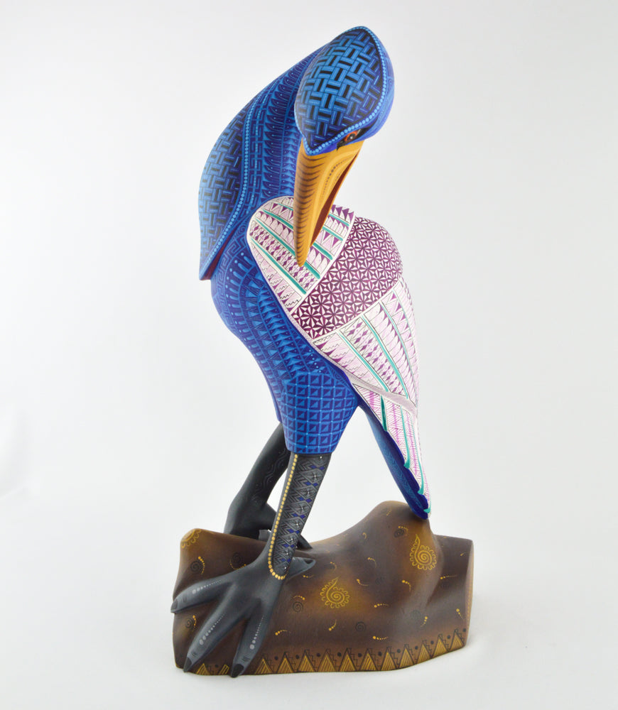 Heron Alebrije Oaxaca Wood Carving - magiamexica.com