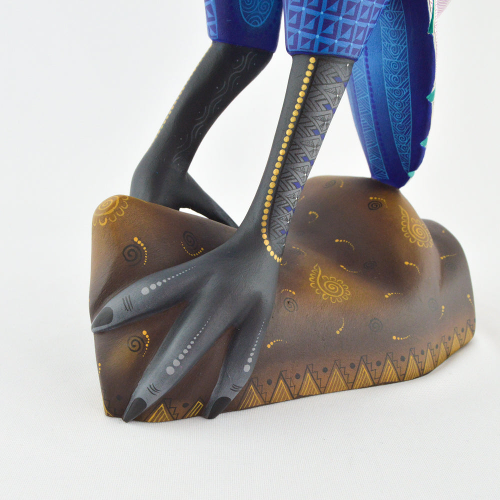 Heron Alebrije Oaxaca Wood Carving - magiamexica.com