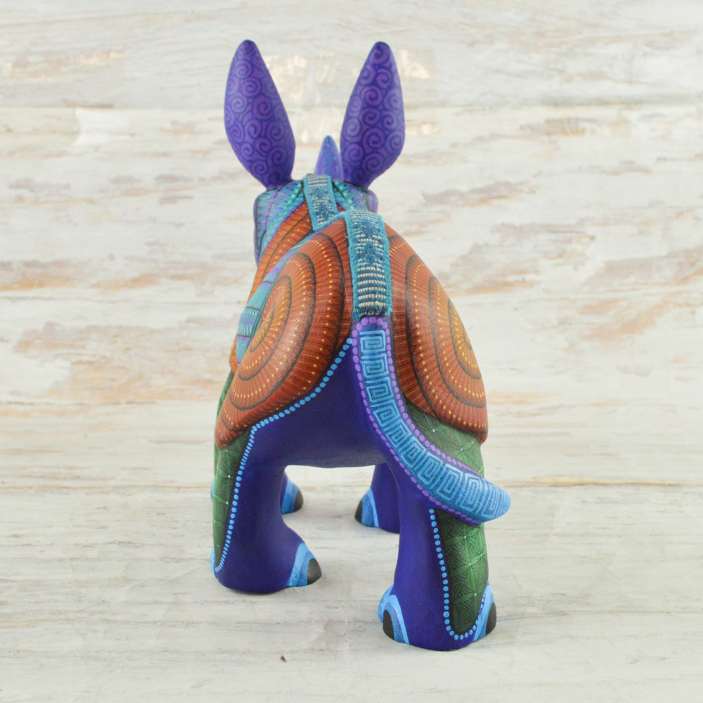 Rhino Alebrije Oaxacan Wood Carving - Alebrije Huichol Mexican Folk art magiamexica.com
