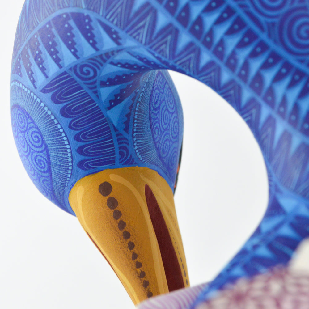 Heron Alebrije Oaxaca Wood Carving - magiamexica.com