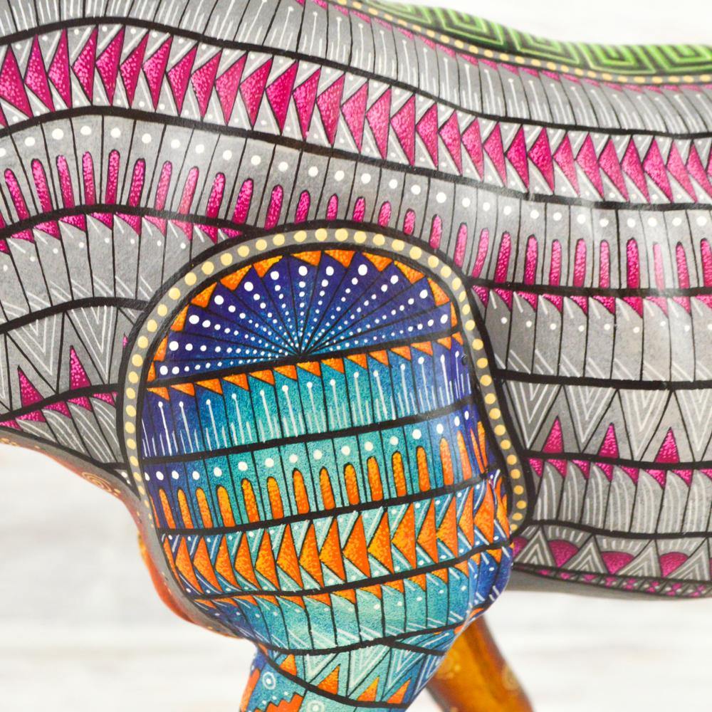 Alebrije Oaxacan Wood Carving Donkey - Magia Mexica