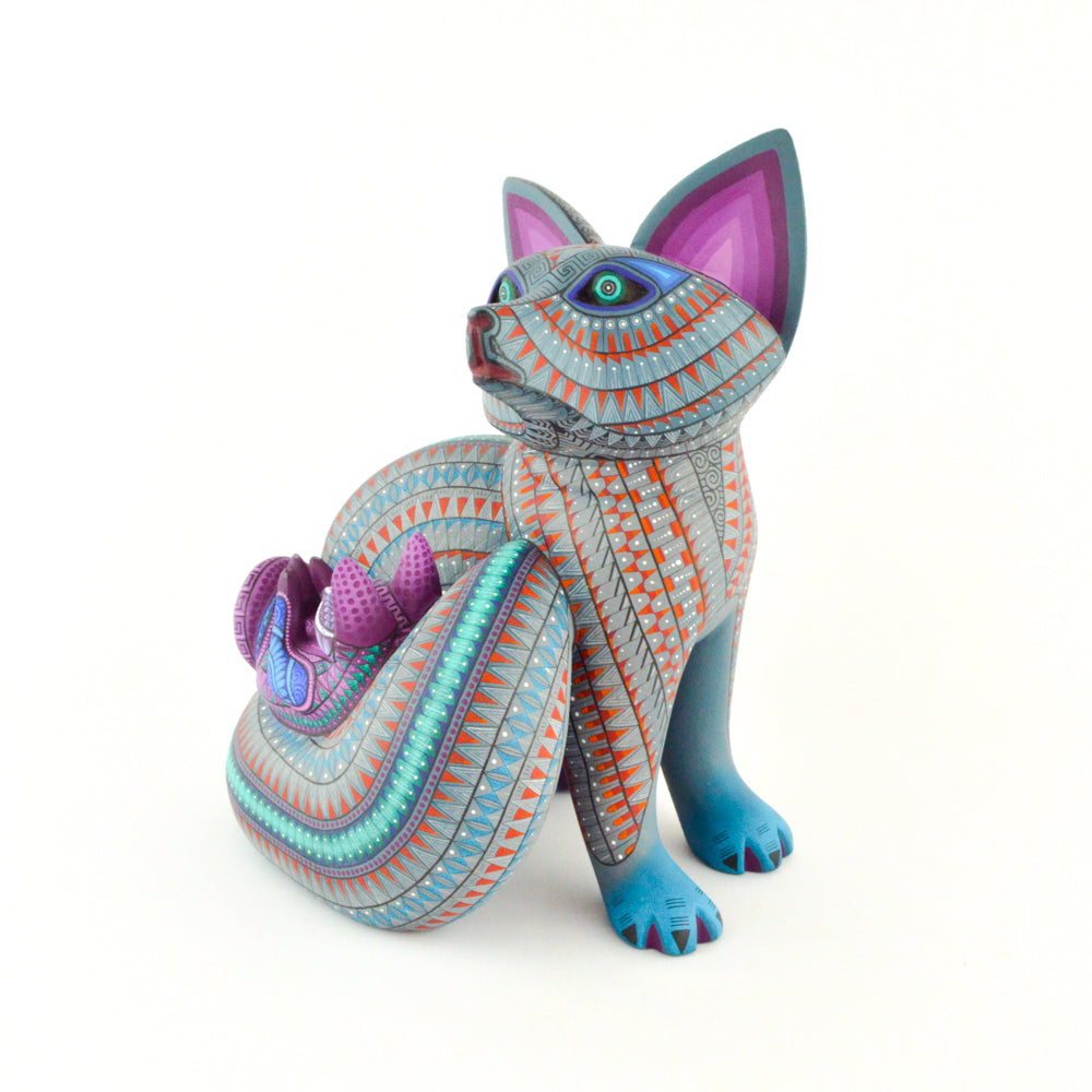 Fox Alebrije Oaxaca Wood Carving - magiamexica.com