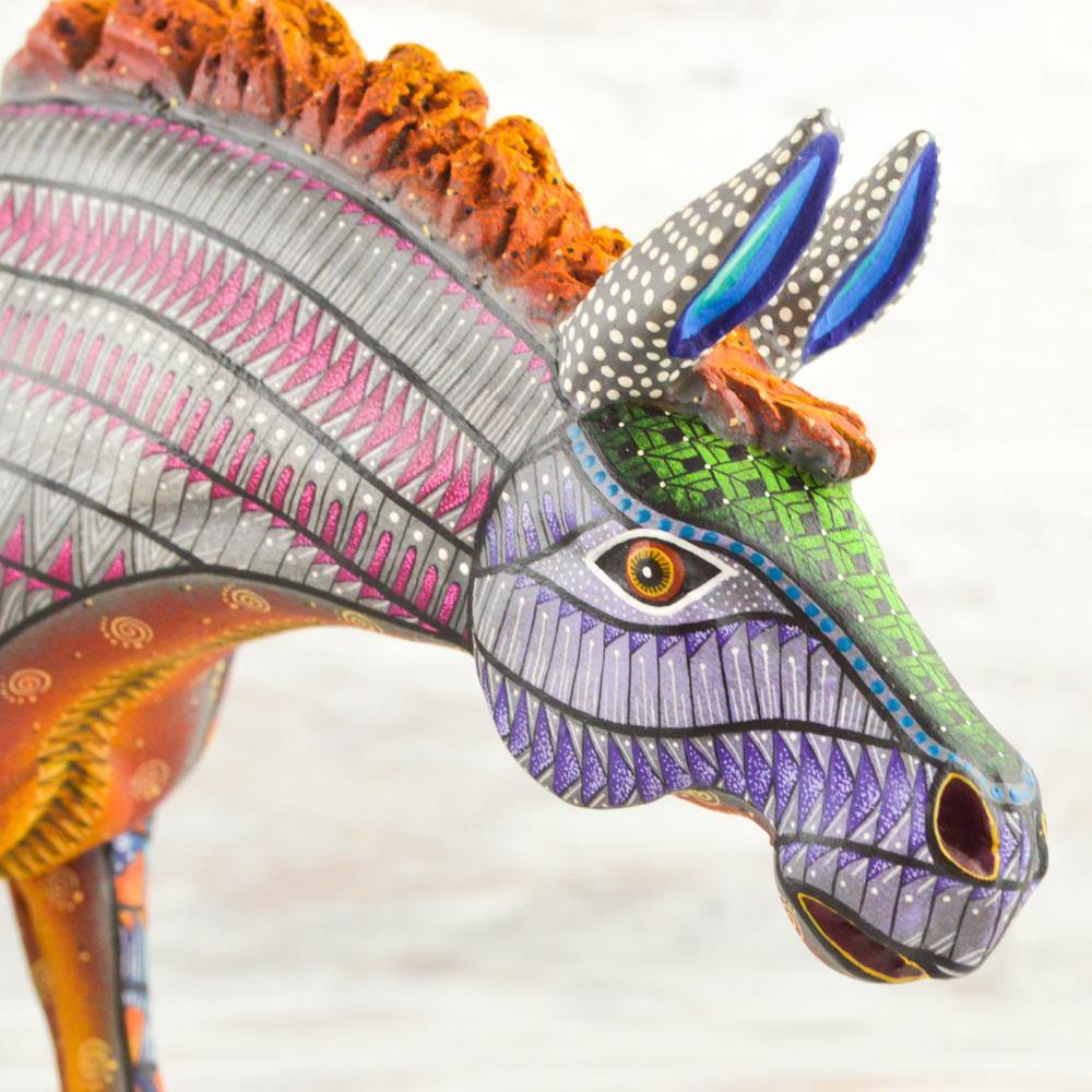 Alebrije Oaxacan Wood Carving Donkey - Magia Mexica