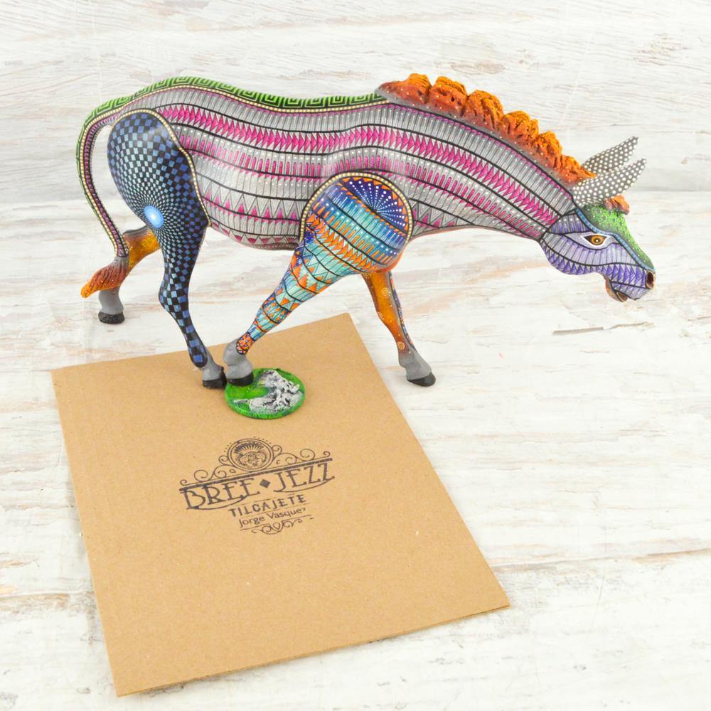 Alebrije Oaxacan Wood Carving Donkey - Magia Mexica