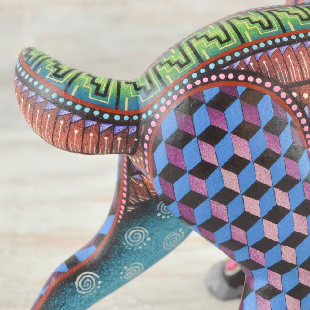 Alebrije Oaxacan Wood Carving Deer - Magia Mexica