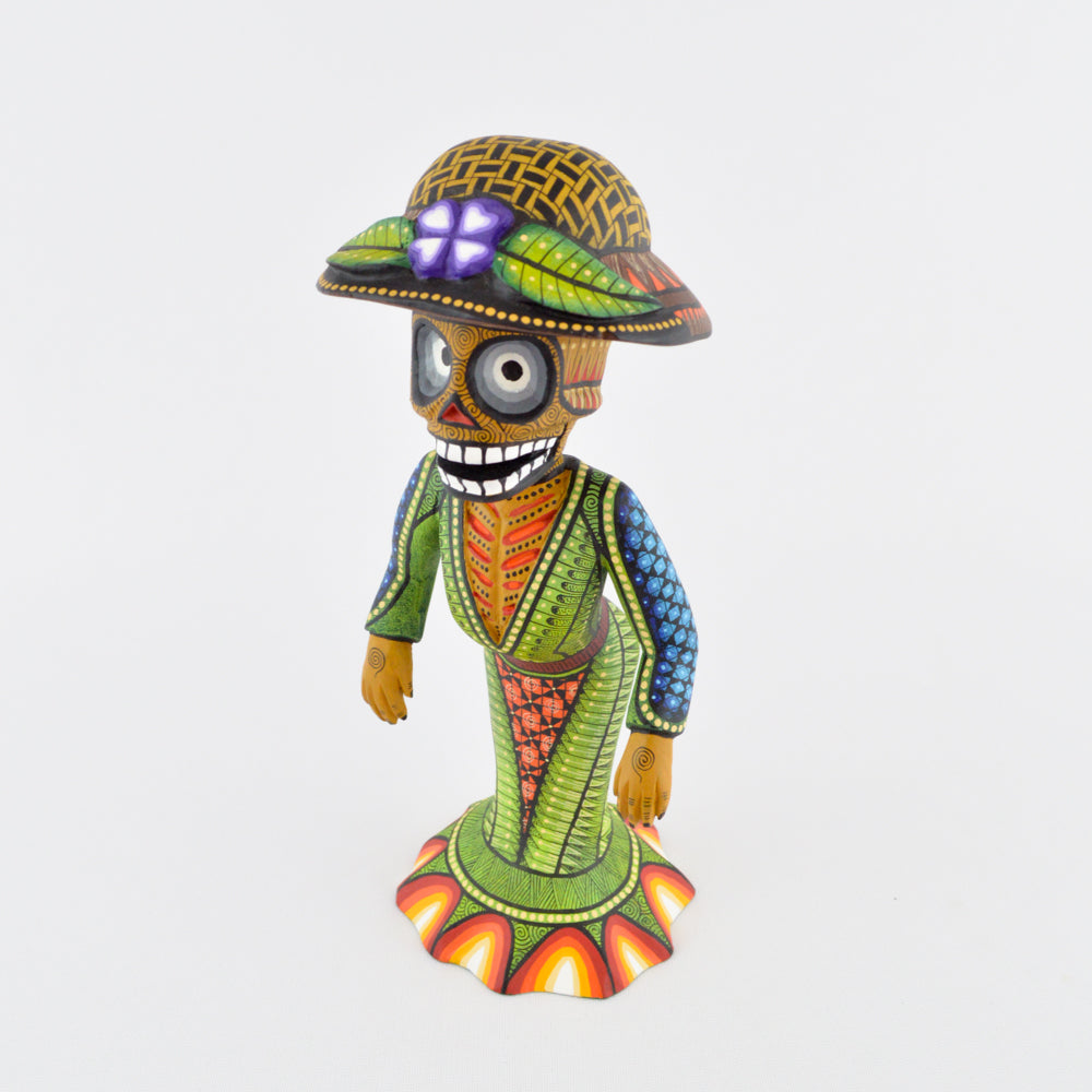 Catrina Alebrije Oaxaca Wood Carving - magiamexica.com