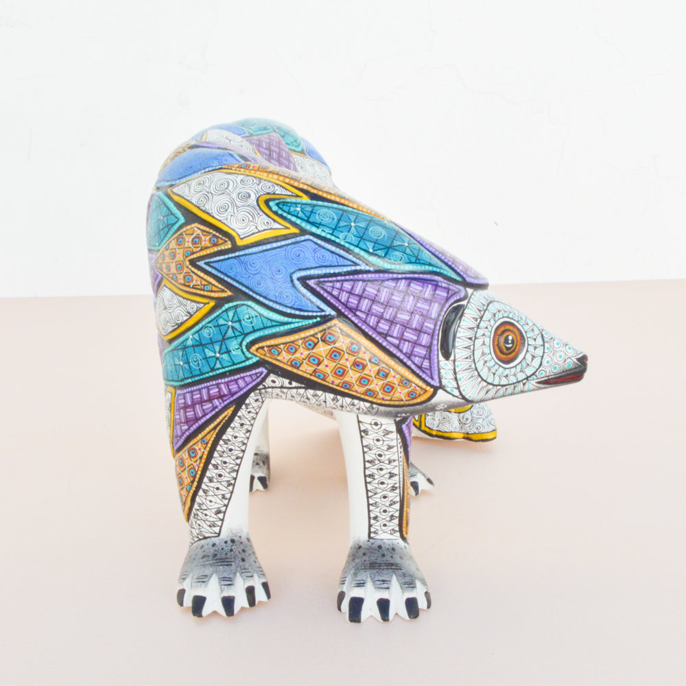 Bear Alebrije Oaxacan Wood Carving- magiamexica.com