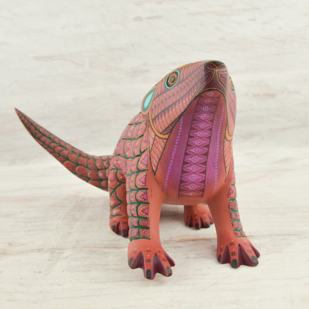 Pangolin Alebrije Oaxacan Wood Carving - magiamexica.com