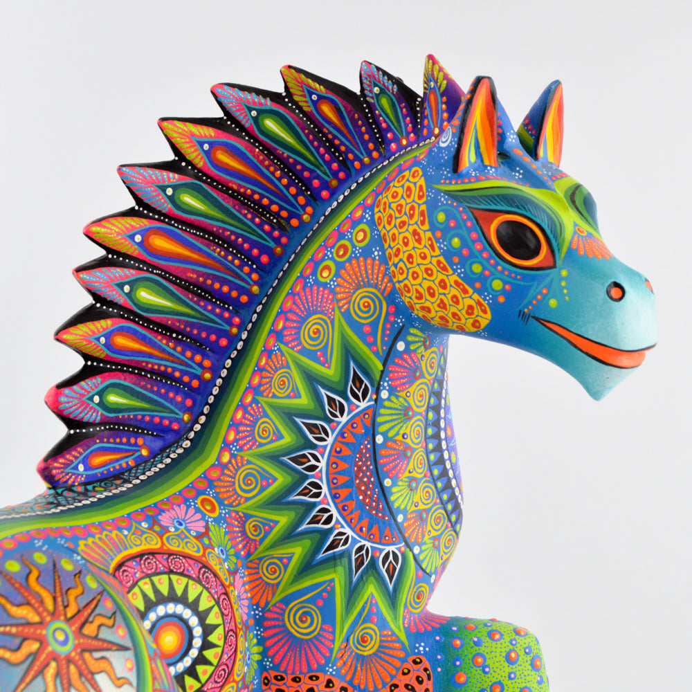 Horse Alebrije Oaxaca Wood Carving - magiamexica.com