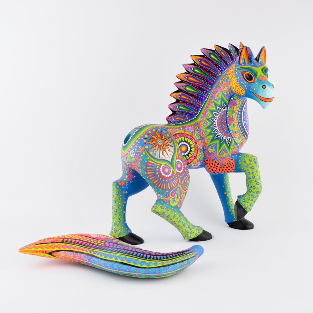 Horse Alebrije Oaxaca Wood Carving - magiamexica.com