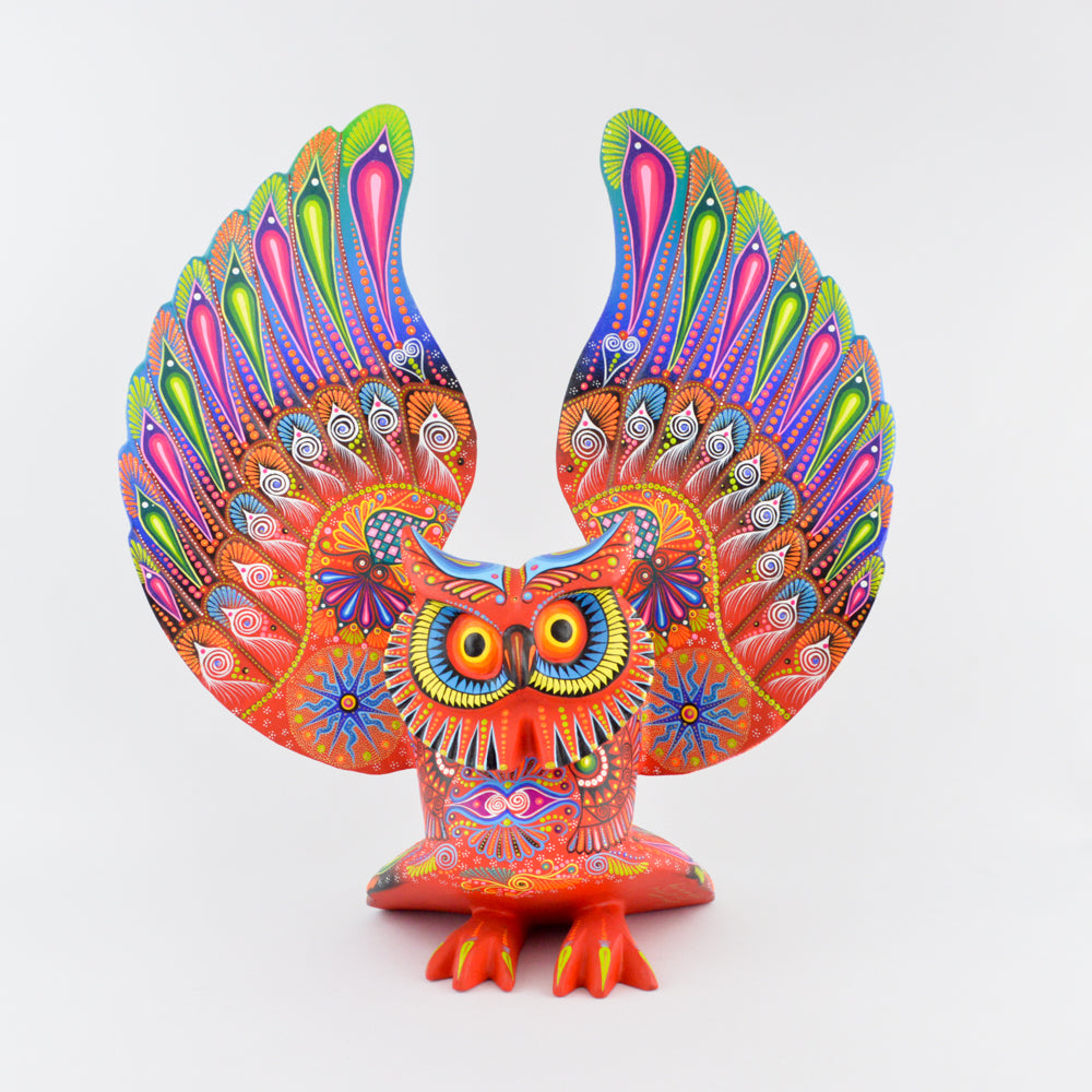 Owl Alebrije Oaxaca Wood Carving - magiamexica.com