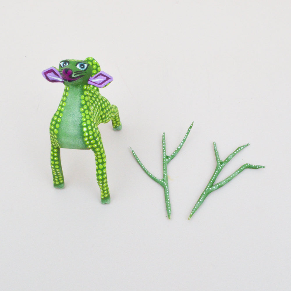 Deer Alebrije Oaxacan Wood Carving - Magia Mexica
