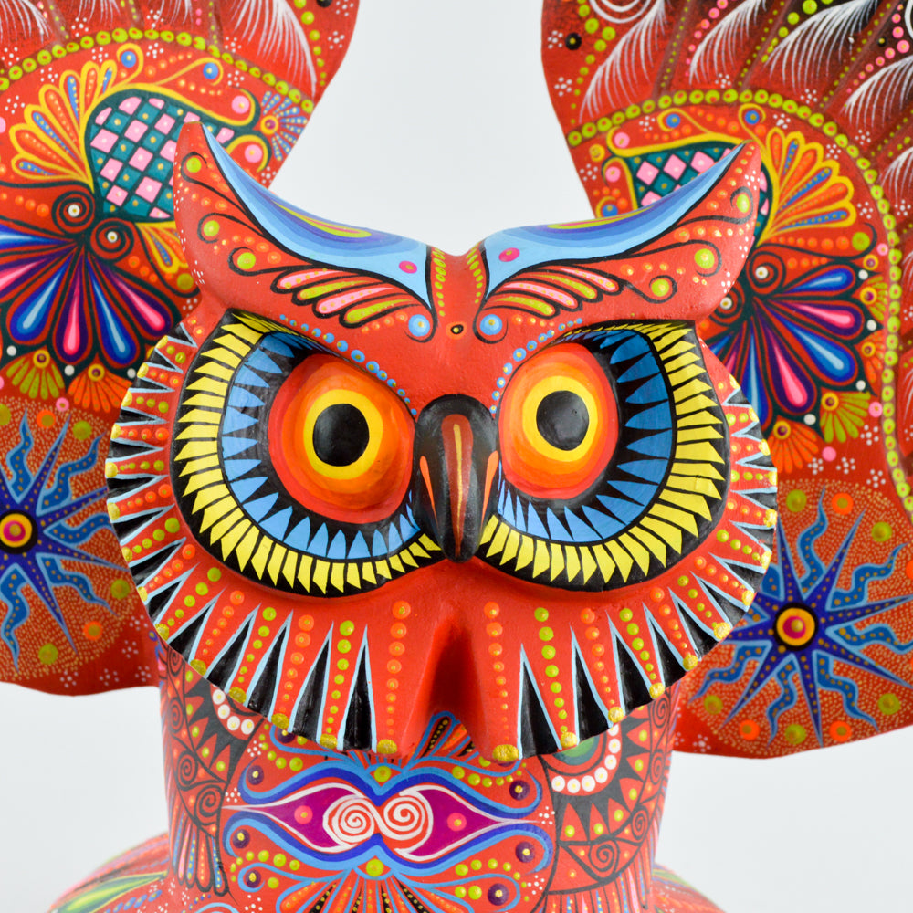 Owl Alebrije Oaxaca Wood Carving - magiamexica.com