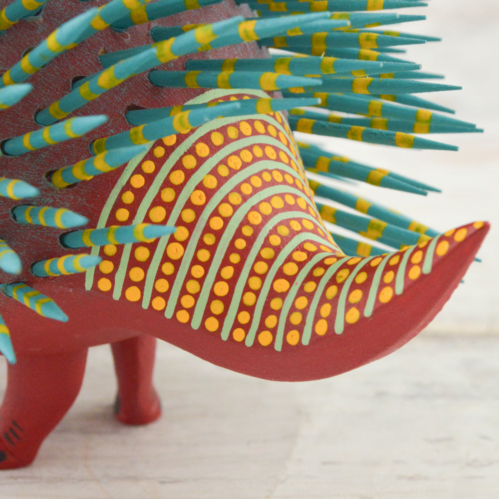 Alebrije Oaxacan Wood Carving Porcupine - Magia Mexica