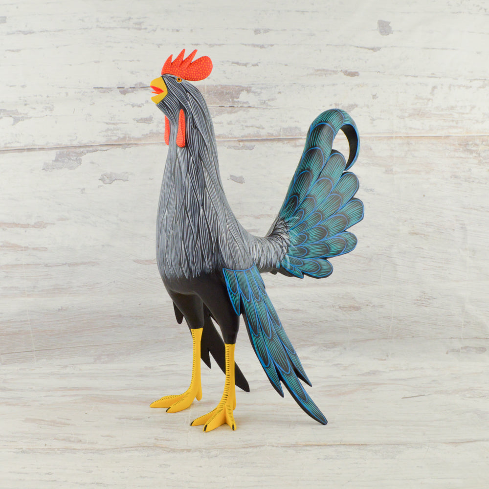 Rooster Alebrije Oaxacan Wood Carving - magiamexica.com