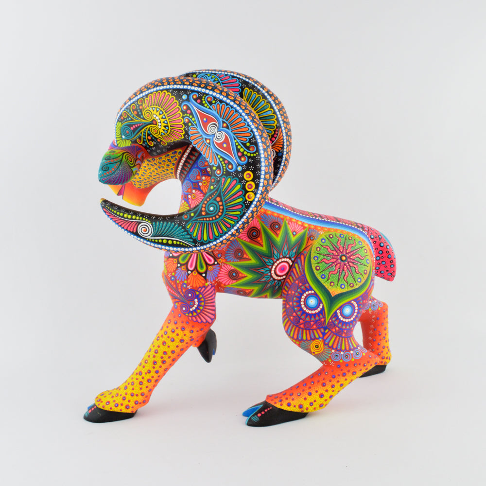 Ram Alebrije Oaxacan Wood Carving