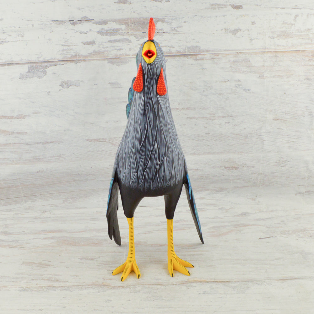Rooster Alebrije Oaxacan Wood Carving - magiamexica.com