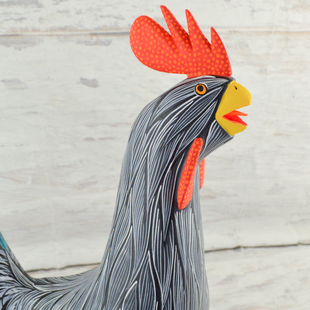 Rooster Alebrije Oaxacan Wood Carving - magiamexica.com