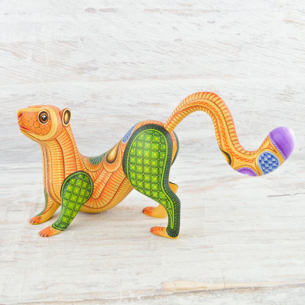 Alebrije Oaxacan Wood Carving Otter - Magia Mexica
