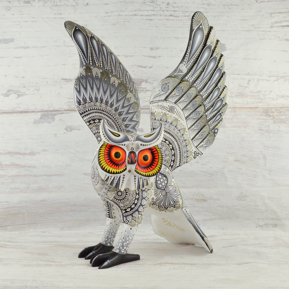 Owl Alebrije Oaxacan Wood Carving - magiamexica.com