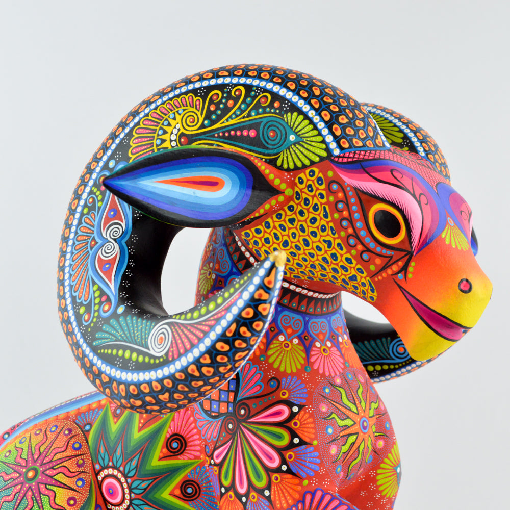 Ram Alebrije Oaxacan Wood Carving
