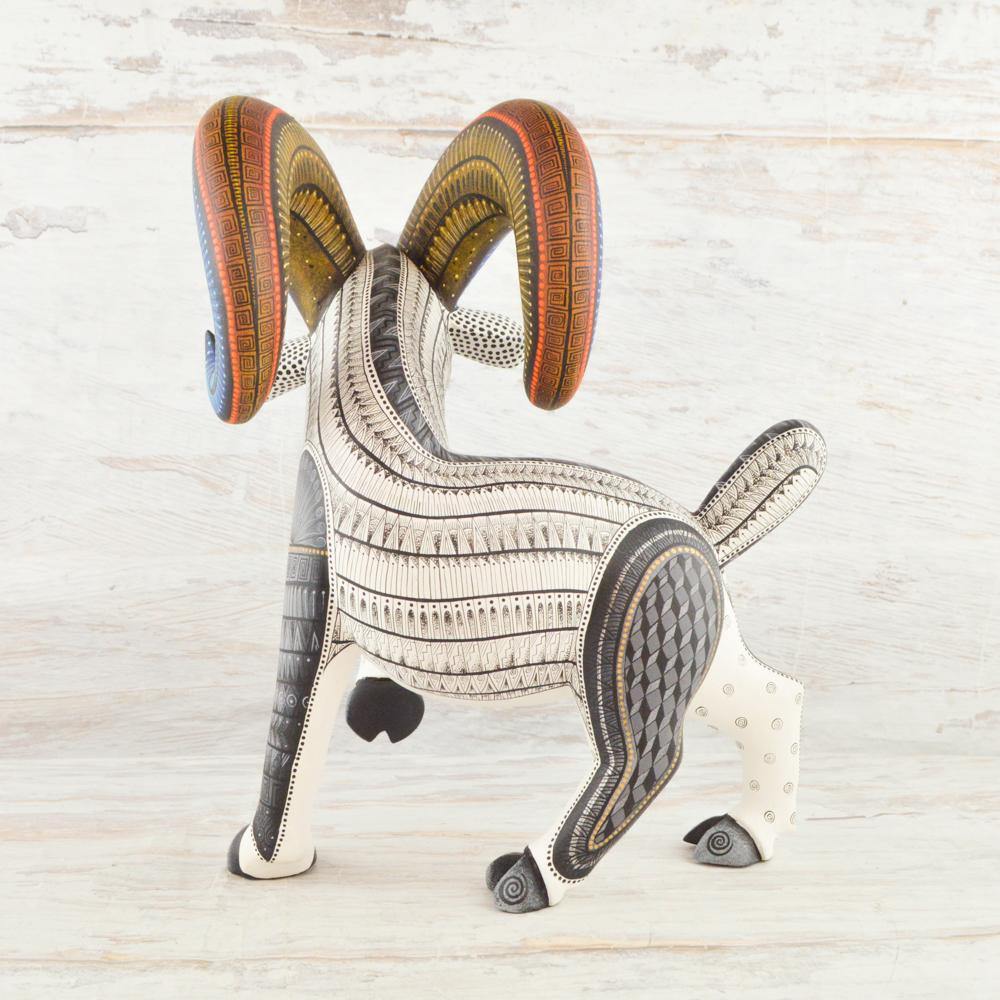 Alebrije Oaxacan Wood Carving Ram - Magia Mexica