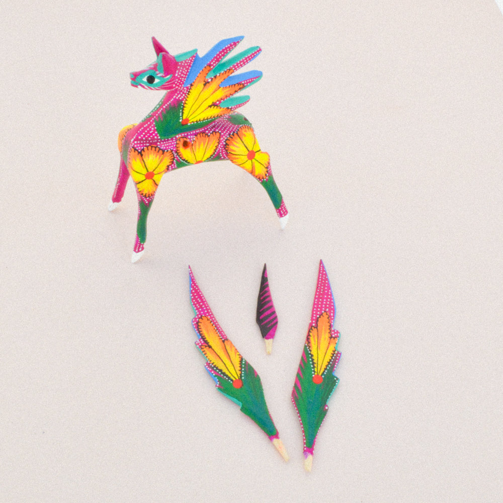 Pegasus Alebrije Oaxacan Wood Carving- magiamexica.com