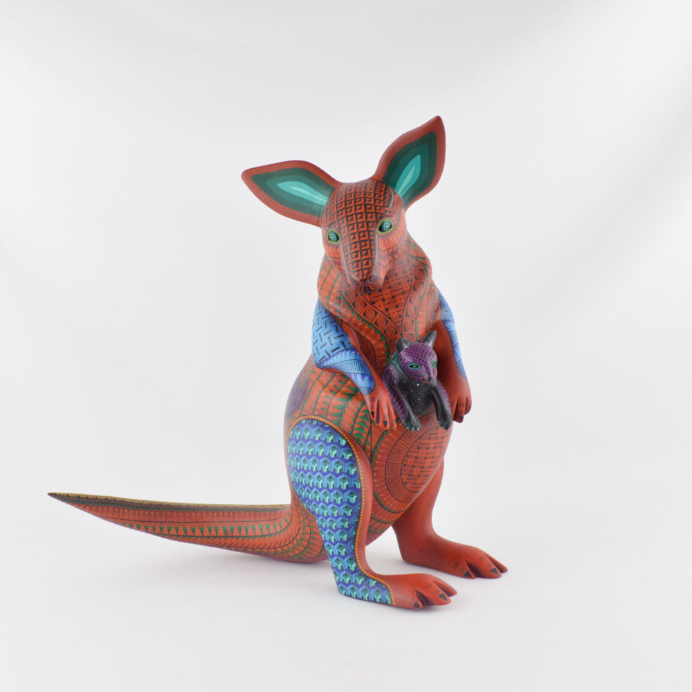Kangaroo Alebrije Oaxacan Wood Carving - magiamexica.com